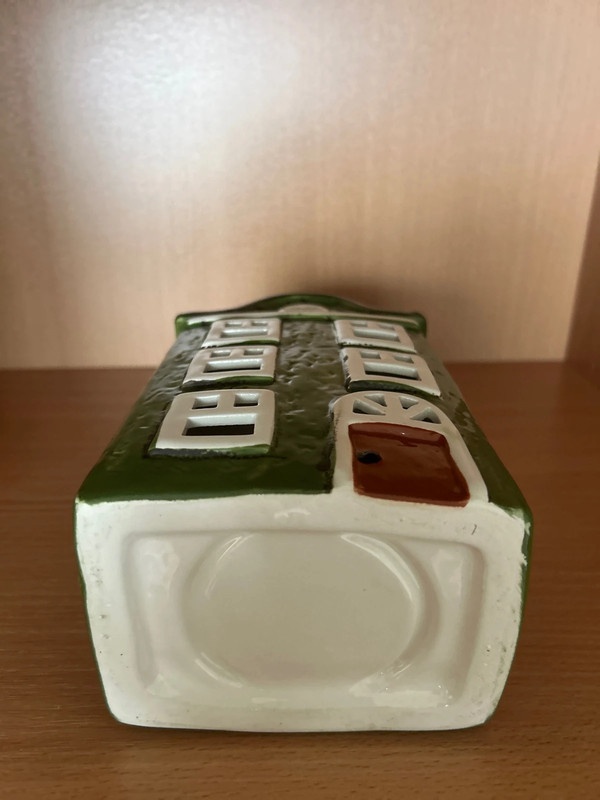 Keramický domček zeleno-čierny - 5