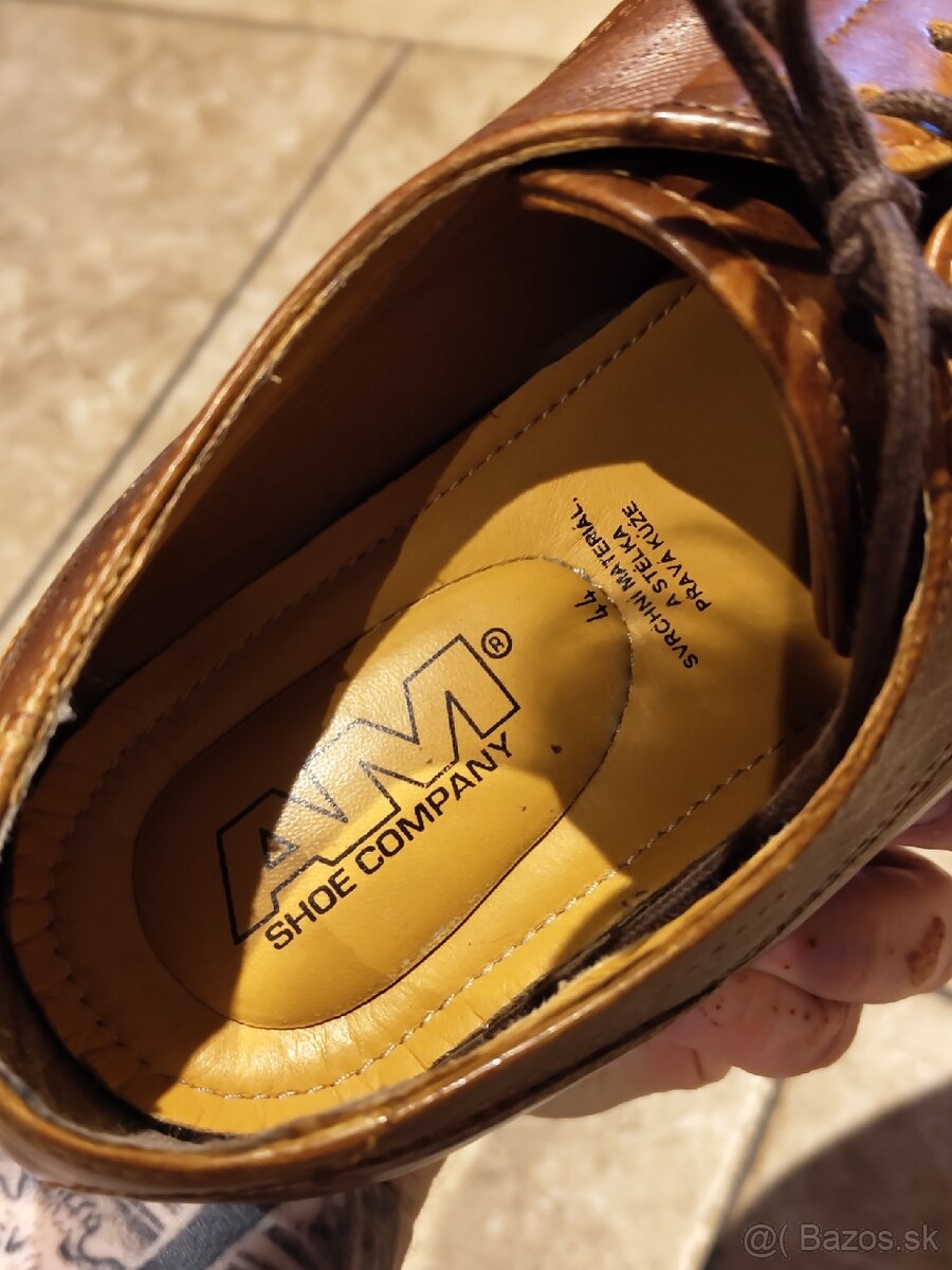 Kožená obuv AM Shoe company, velkost 44 - 5