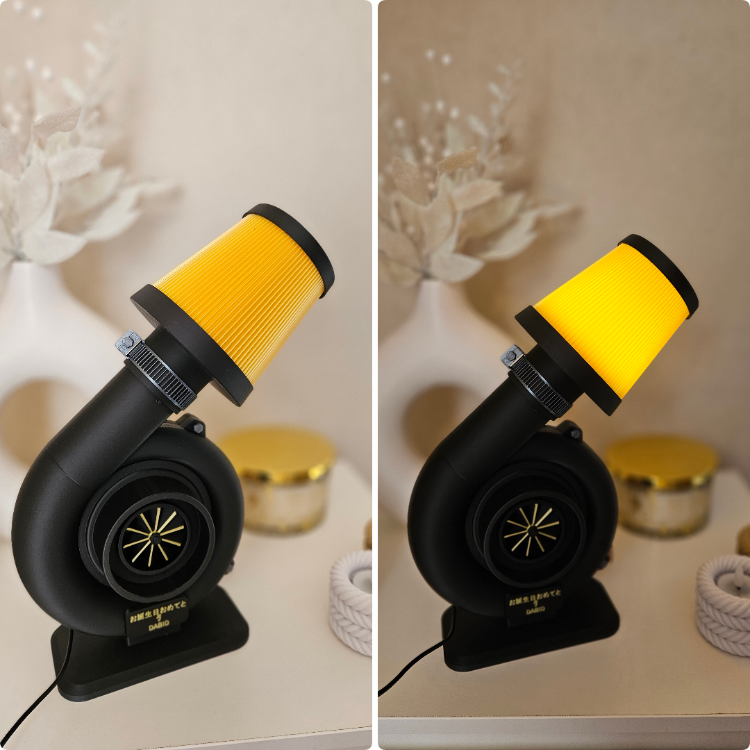 TURBO LAMP - dekoratívna lampa v tvare turba - 5