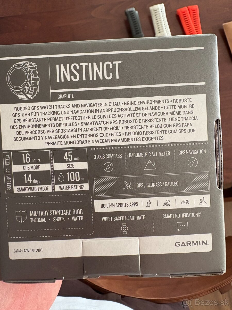 Garmin Instinct Graphite – výborný stav - 5