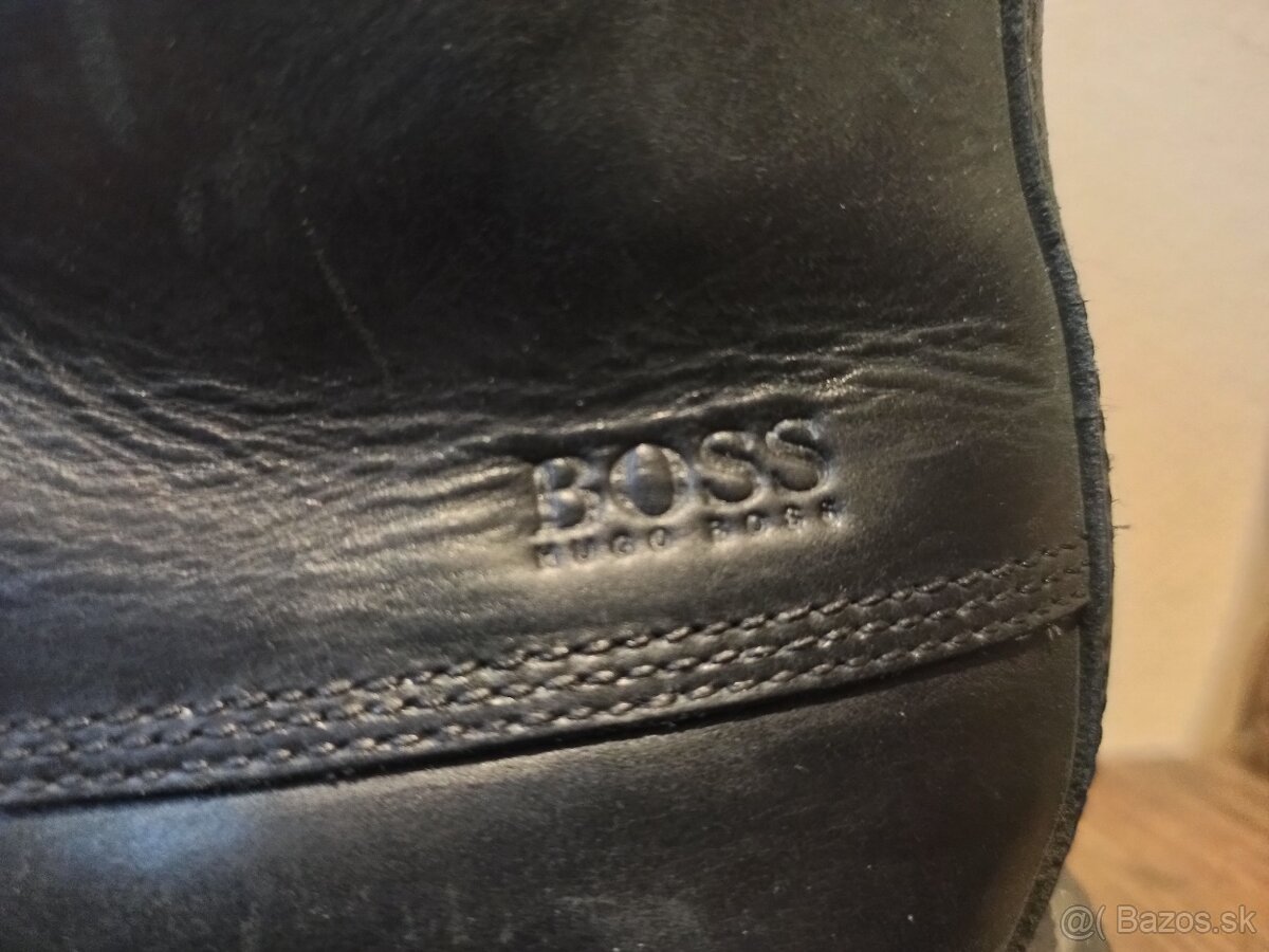 Kožené topánky Hugo Boss - 5