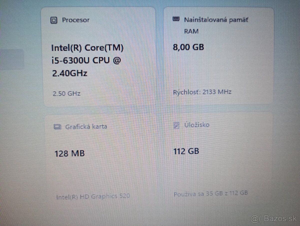 Lenovo thinkpad t470 ,Intel(R) Core™i5 , 8gb ram , HDMI - 5