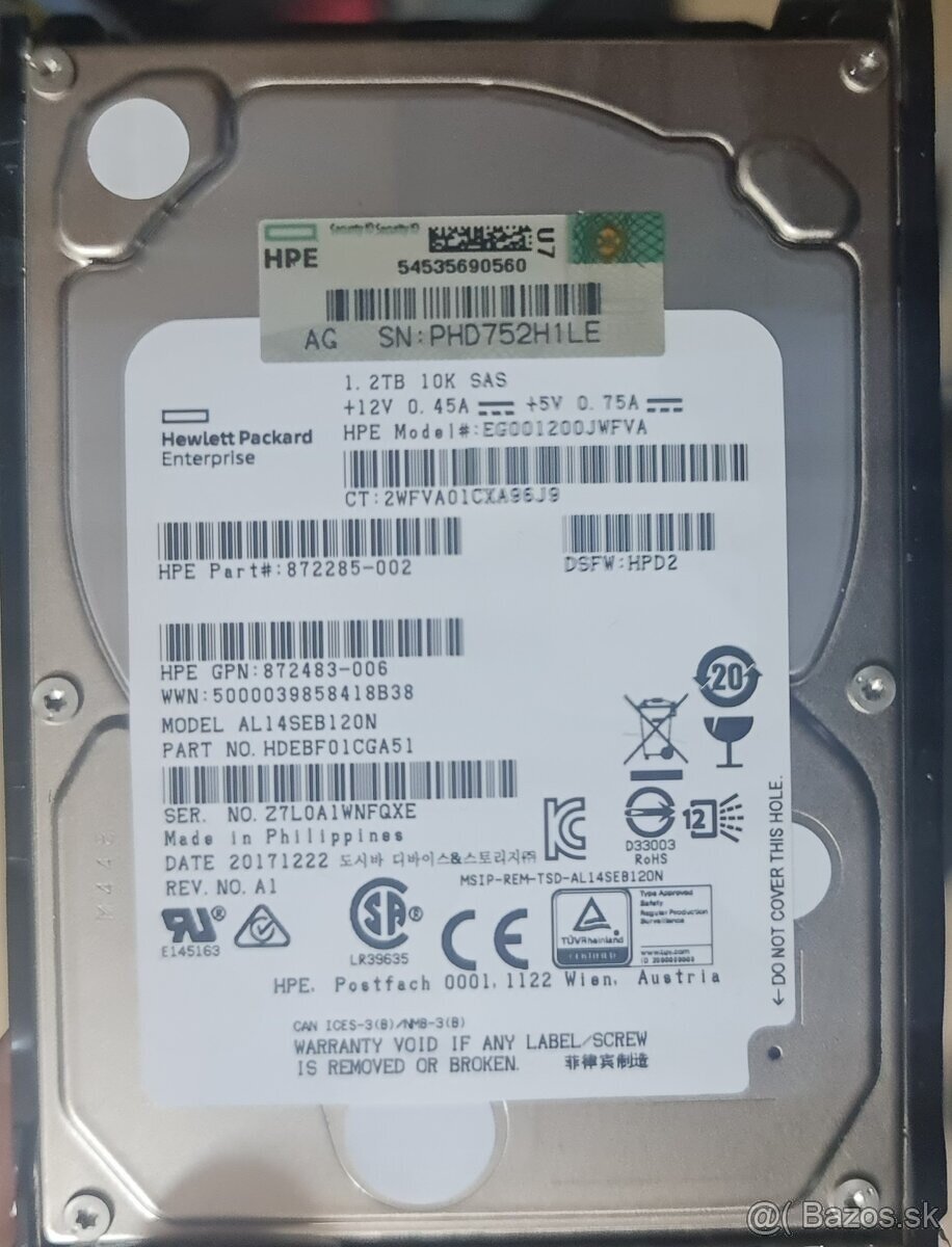 Server HP proliant ML350 gen9 - 5