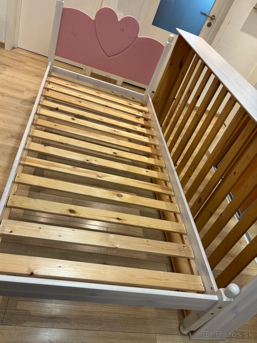 Dievčenská drevená rozťahovacia posteľ - 5