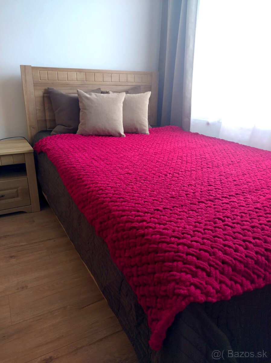 nova velka 145x200 pletena deka Vinova - 5