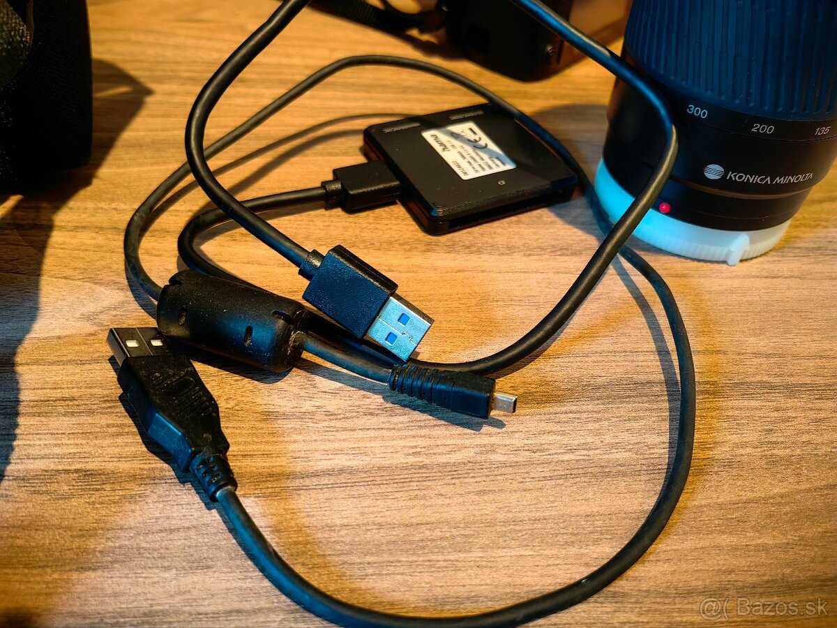 Konica Minolta Dynax 5D dva objektívy + príslušenstvo - 5