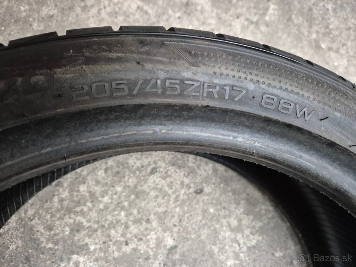 205/45 r17 letné 4 ks HANKOOK - nejazdené DOT2020 - 5
