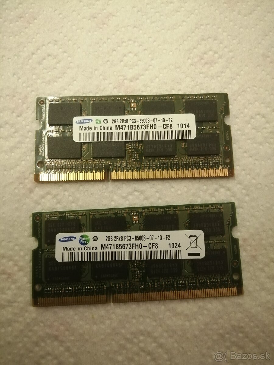 SoDimm DDR3 RAM 3x2GB, 2x2GB, 4GB z NB - 5