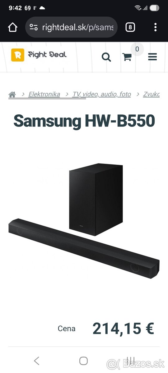 Samsung HW-B550 top stave ešte v zarukr - 5