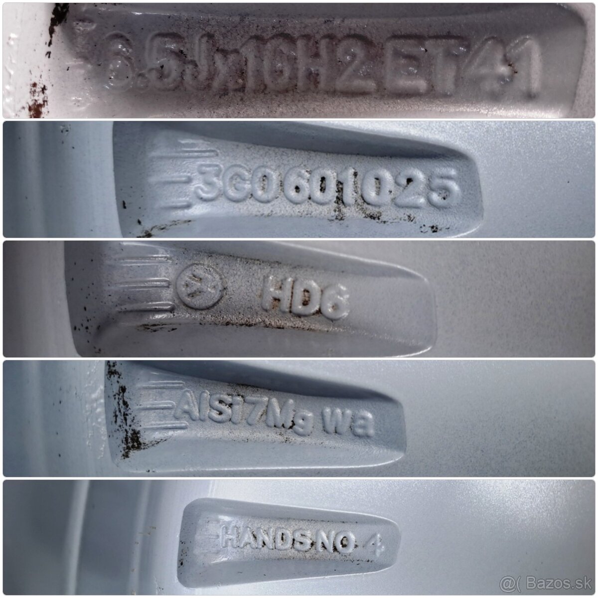 5x120 R17 BMW 5 Lúč + Pneu 235 55 R17 6mm - 5