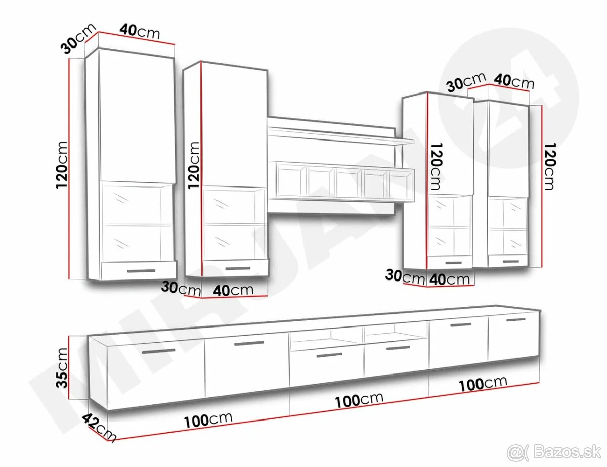 Predám obývaciu stenu - 5