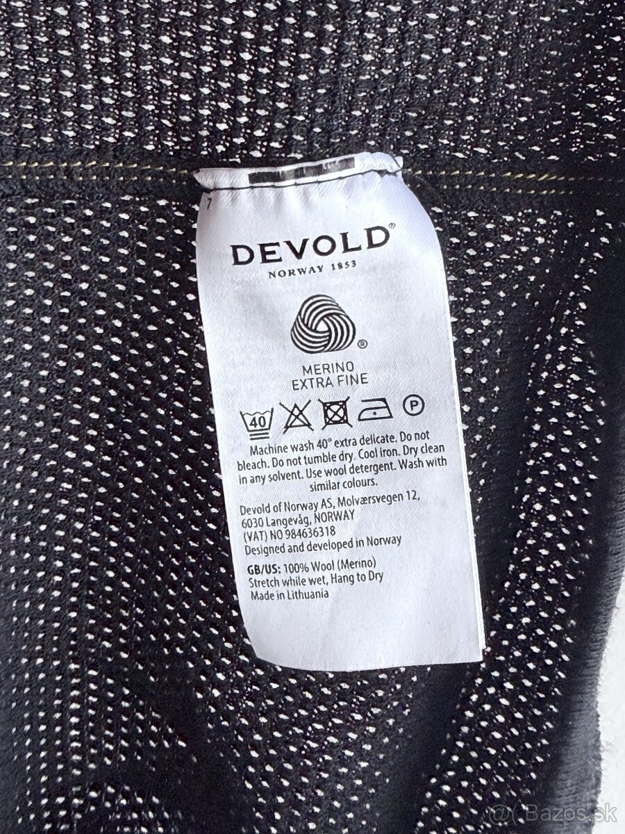 Merino rolák Devold Wool Mesh 190 Zip Neck Man - 5