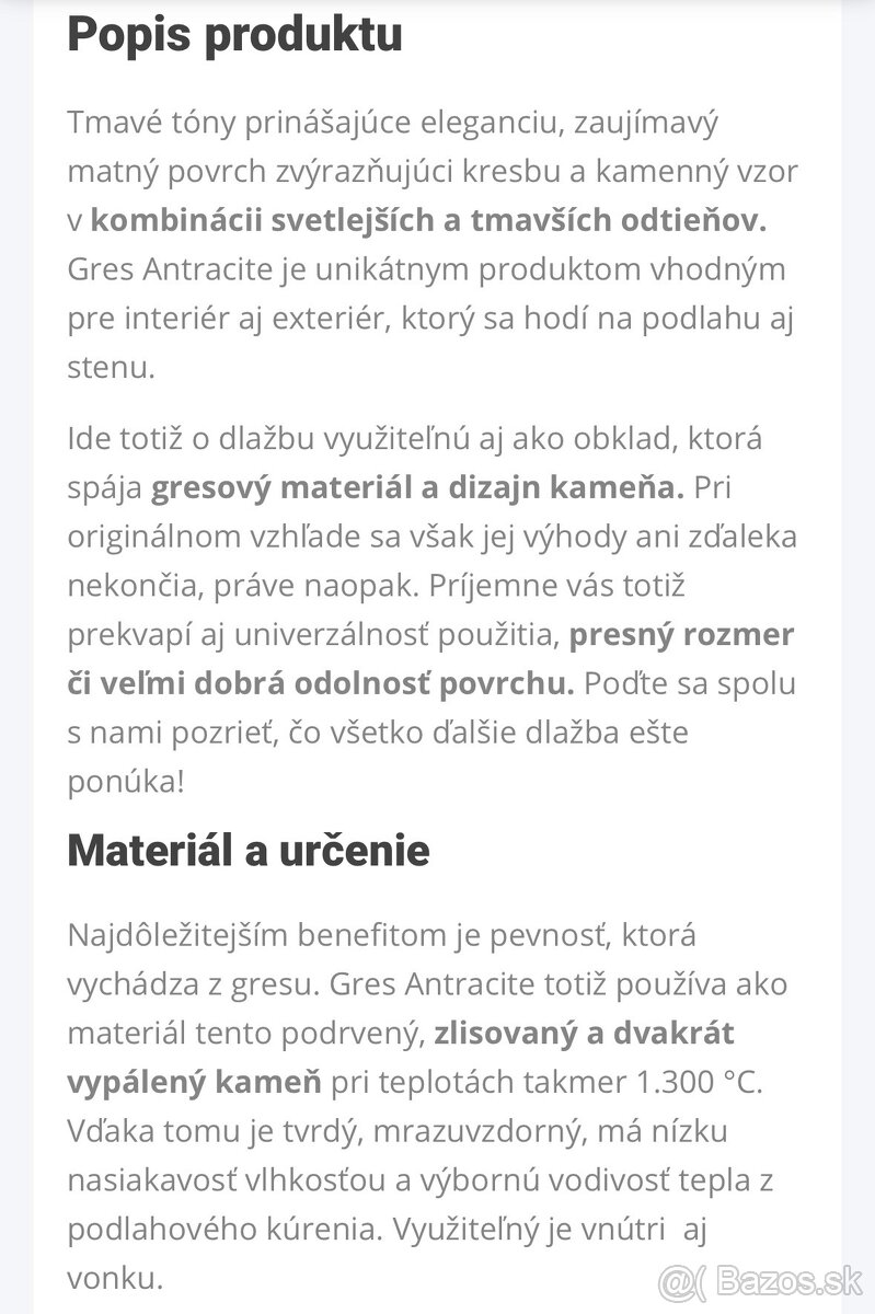 Dlažba gres antracit 60x120 - 5