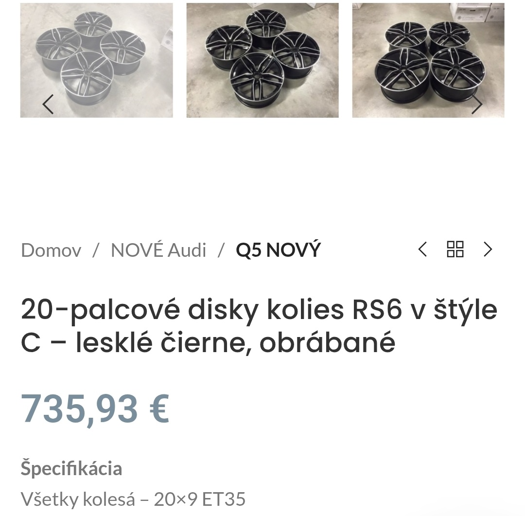 Audi rs6 disky r20 - 5