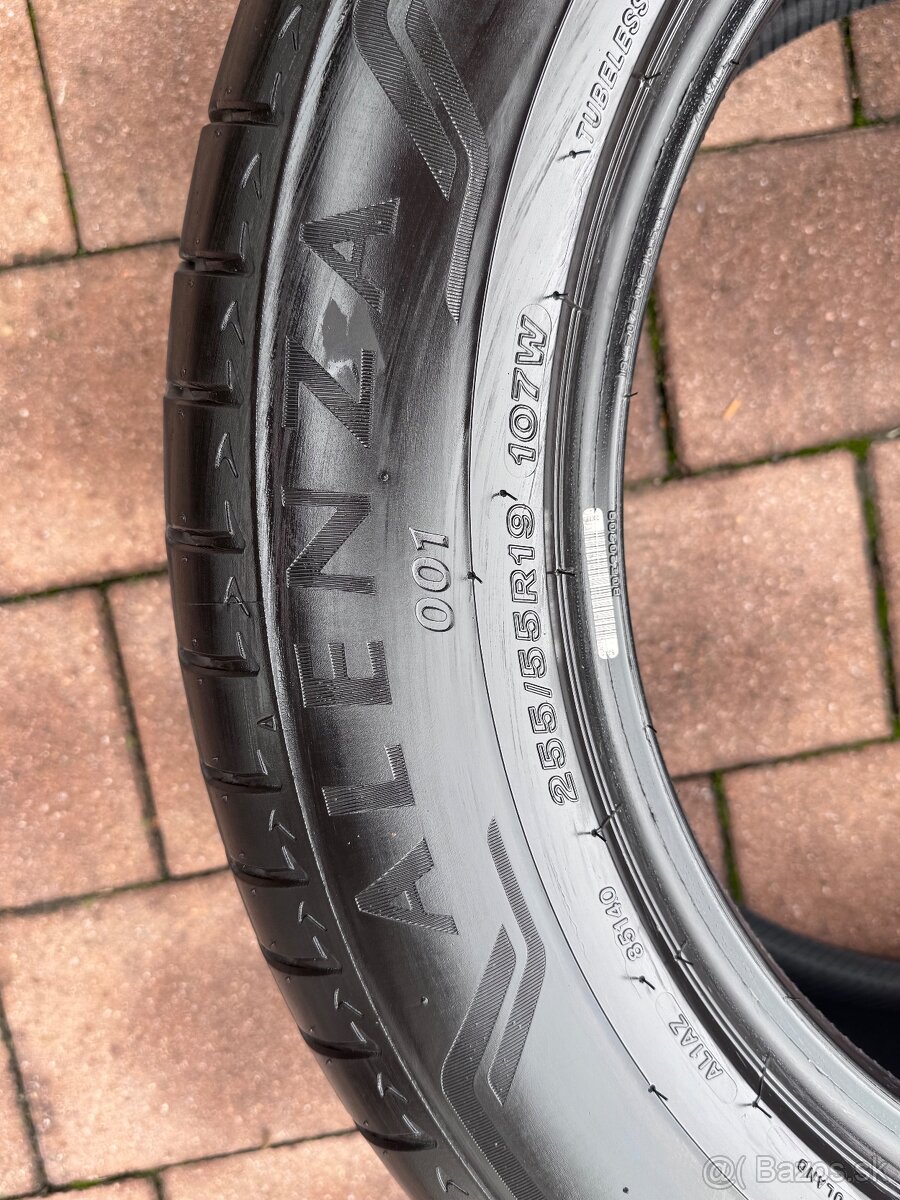 Predám letné pneumatiky Bridgestone Alenza1 255/55/R19 - 5