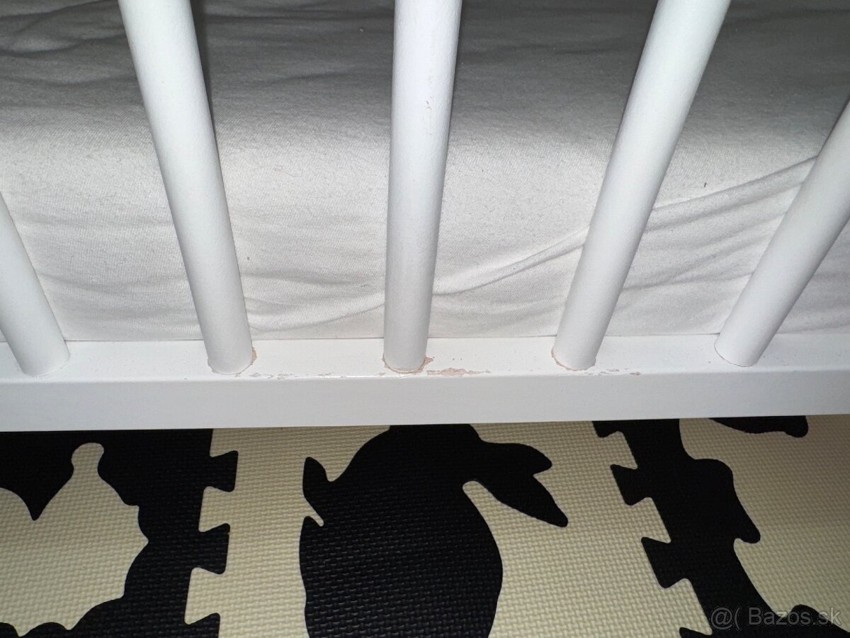 Biela detska postielka 60x120 - 5