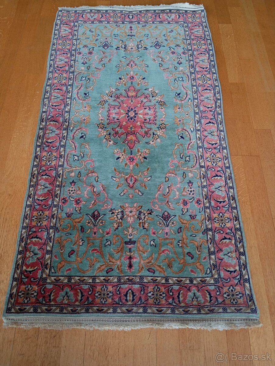 ⭐Nádherný perzský hodvábný koberec Nain 140x70⭐ - 5
