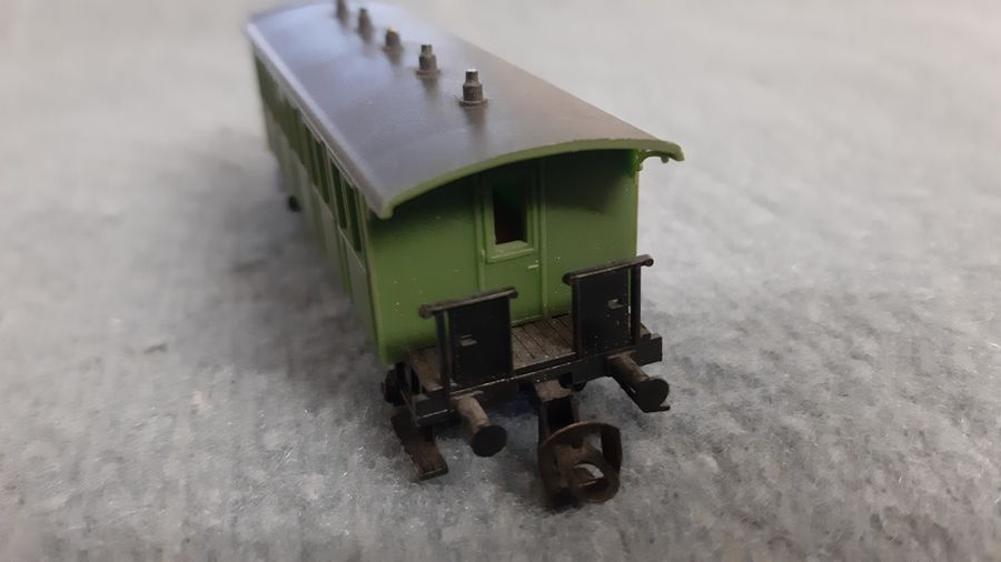 Vláčiky - osobný vozeň Zeuke TT s plošinami - 5