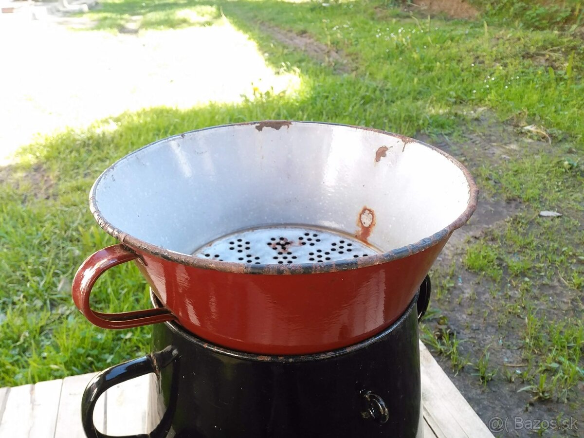 Smaltované hrnce, nádoby - 5