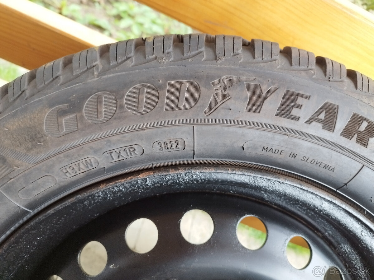 Predám plechové disky R16 so zimnými pneumatikami - 5