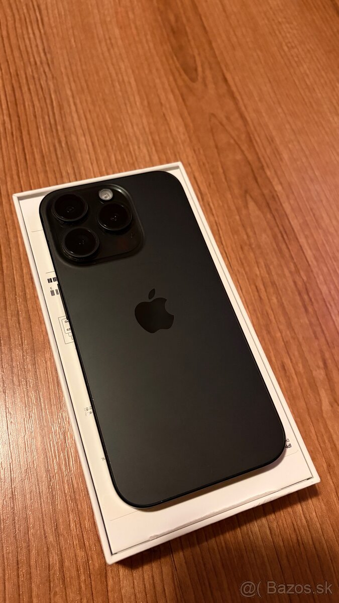 iPhone 15 pro 128gb black titanium v top stav stave - 5