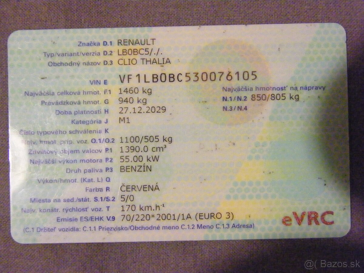 Predám - vymením Renault Thalia - 5