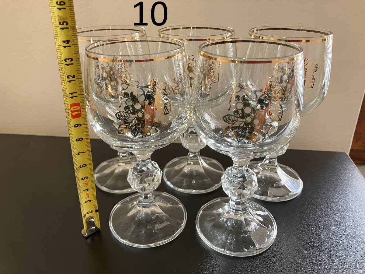 Starožitné poháre, kryštál - 5