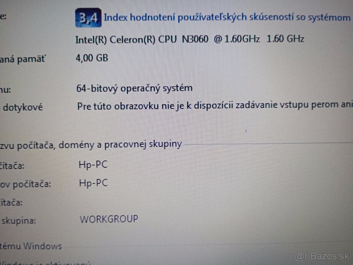 rozpredam funkčný notebook Hp 250 G6 - 5