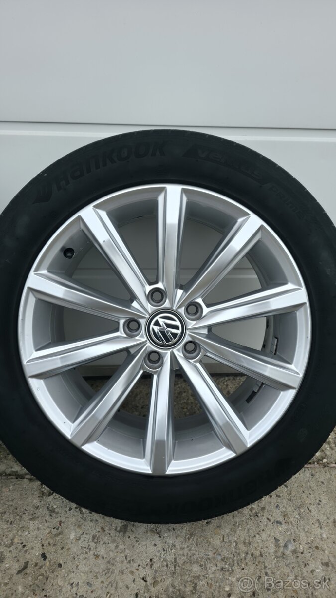VW Passat B8 5x112 r17, letné pneu. 215/55 R17 - 5