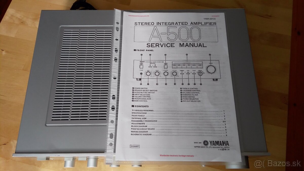Zosilňovač Yamaha A500 - 5