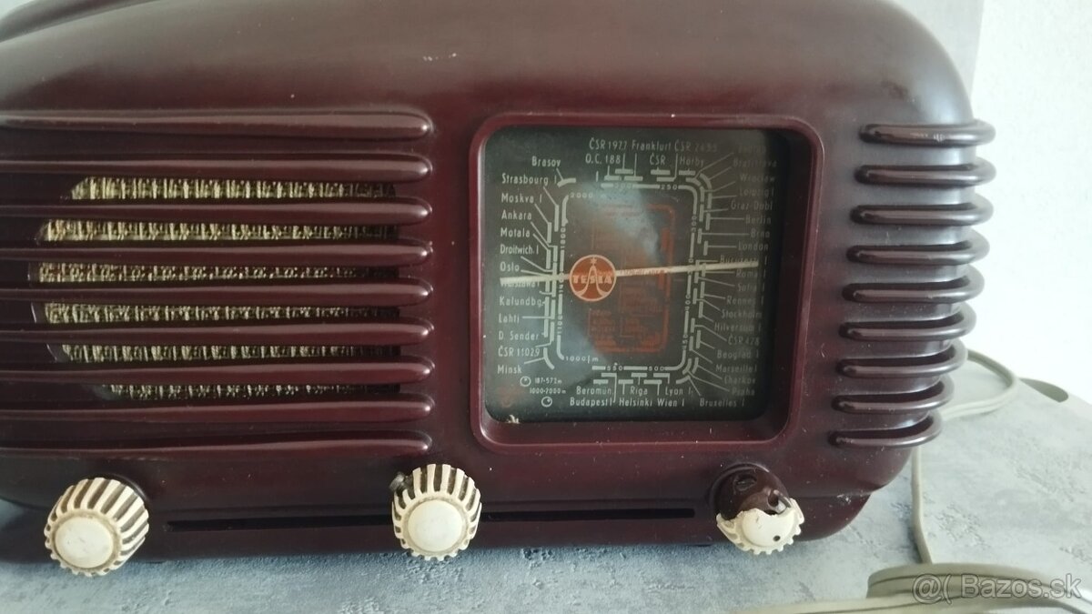Bakelitové rádio Tesla TALISMAN - 5