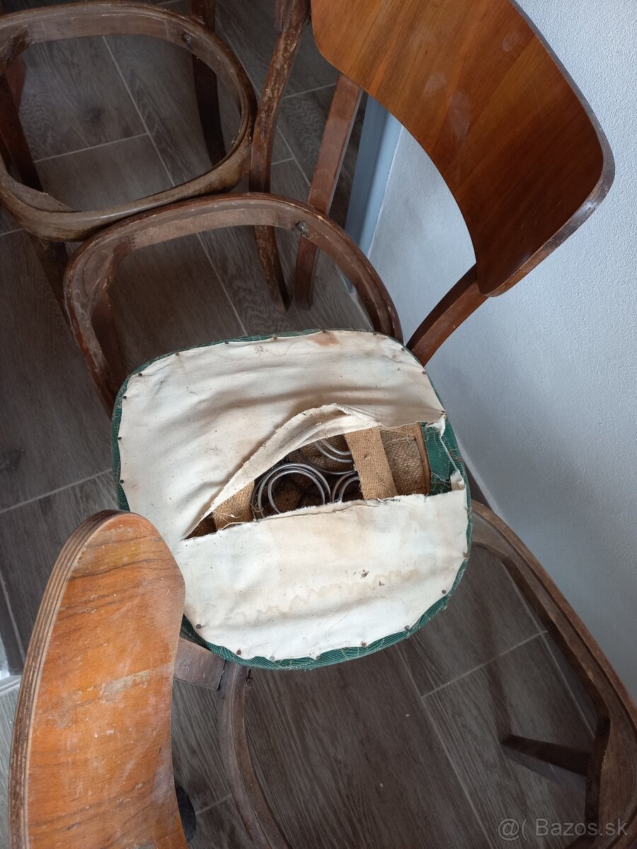 3 kusy vintage stoličky - 5