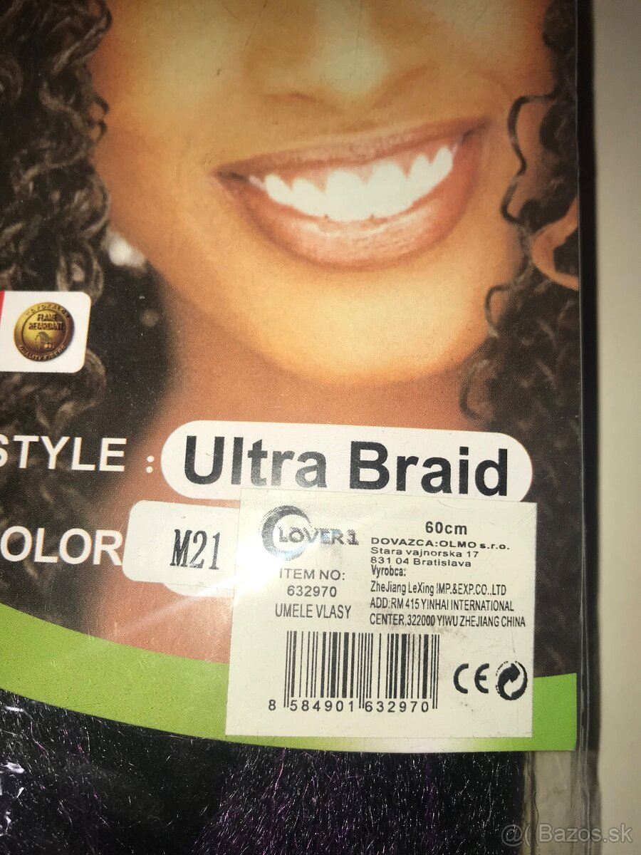 Umelé vlasy, fialové, modré - 5