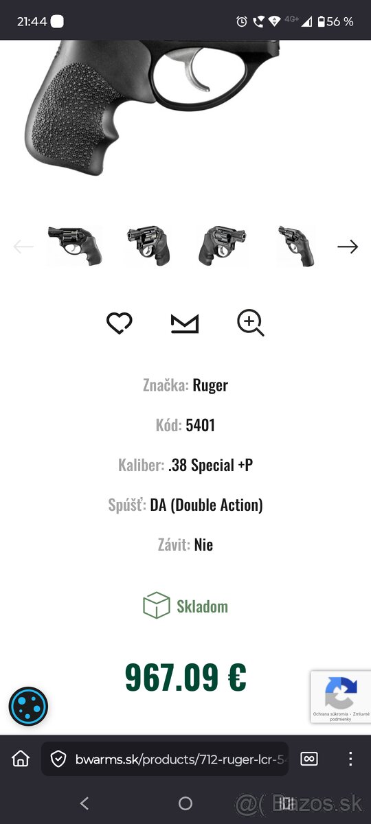 Ruger LCR, 38 Special - 5