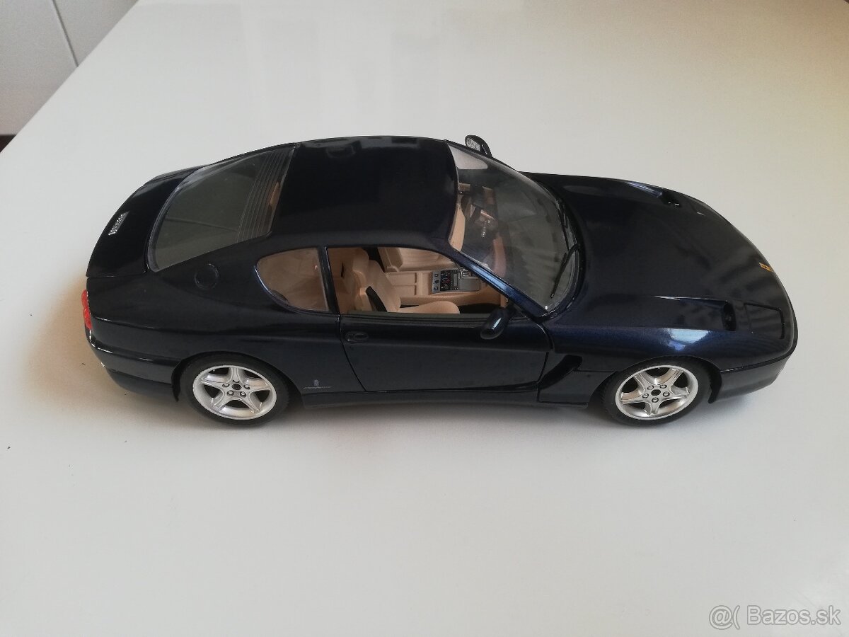 1:18 FERRARI 456 GT Bburago modra - 5