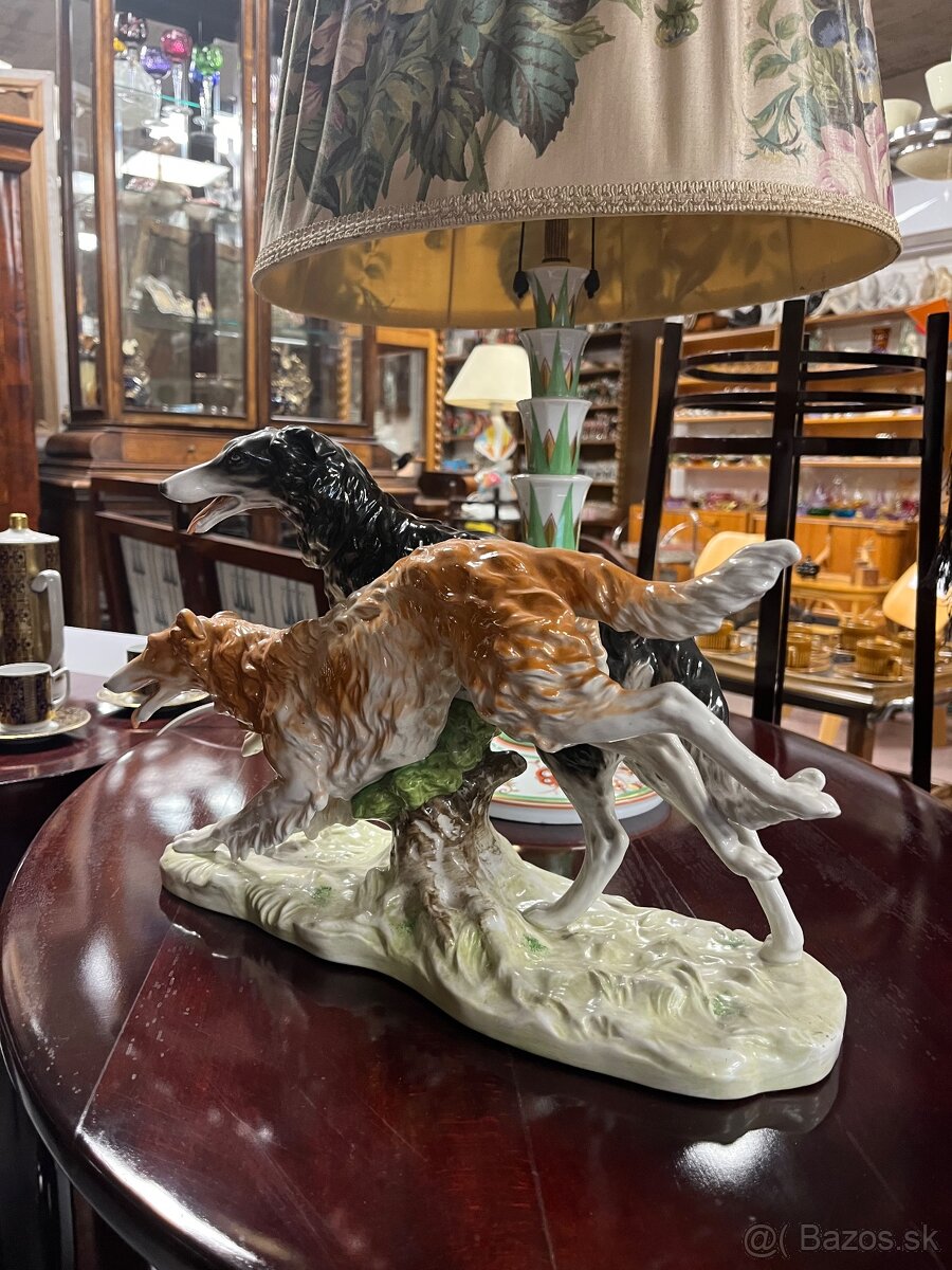 Porcelanová soška Barzoje - 5