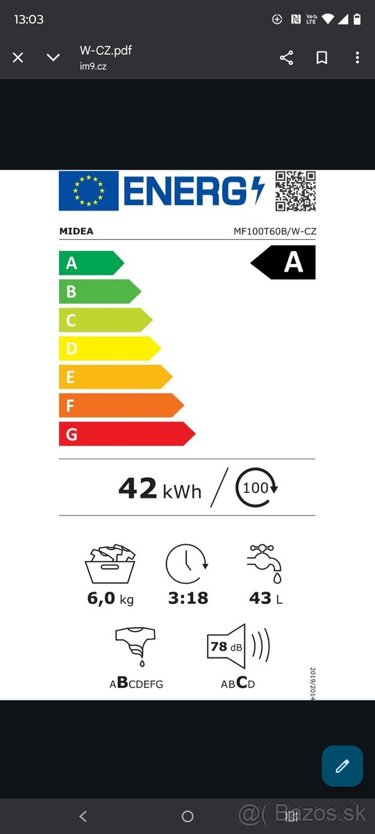 Nová práčka Midea - 5