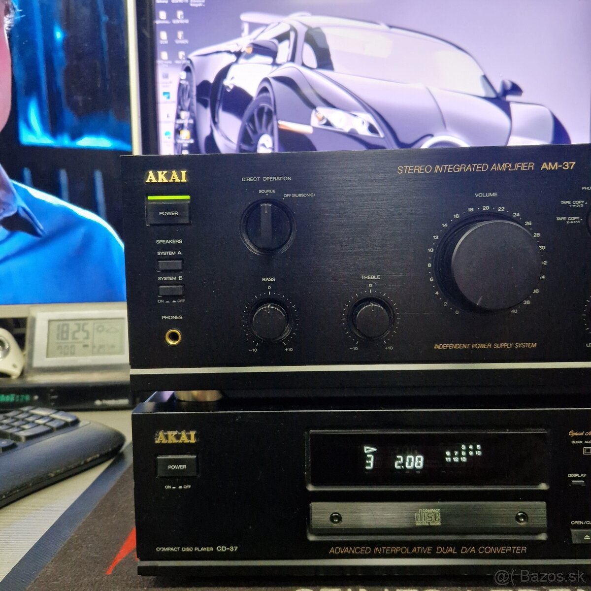 AKAI CD-37..cd prehrávač + AKAI AM-37..integrovaný zosilovač - 5