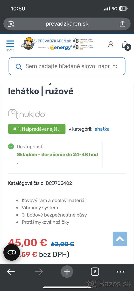 Detské hojdacie vibračné lehátko - 5