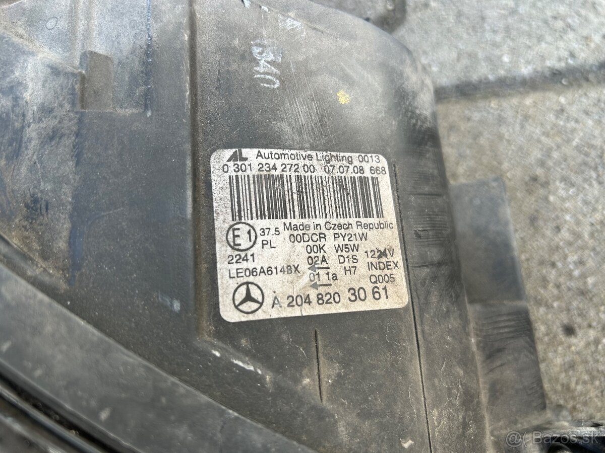 Predne svetlo xenon MB C Class W204 - 5