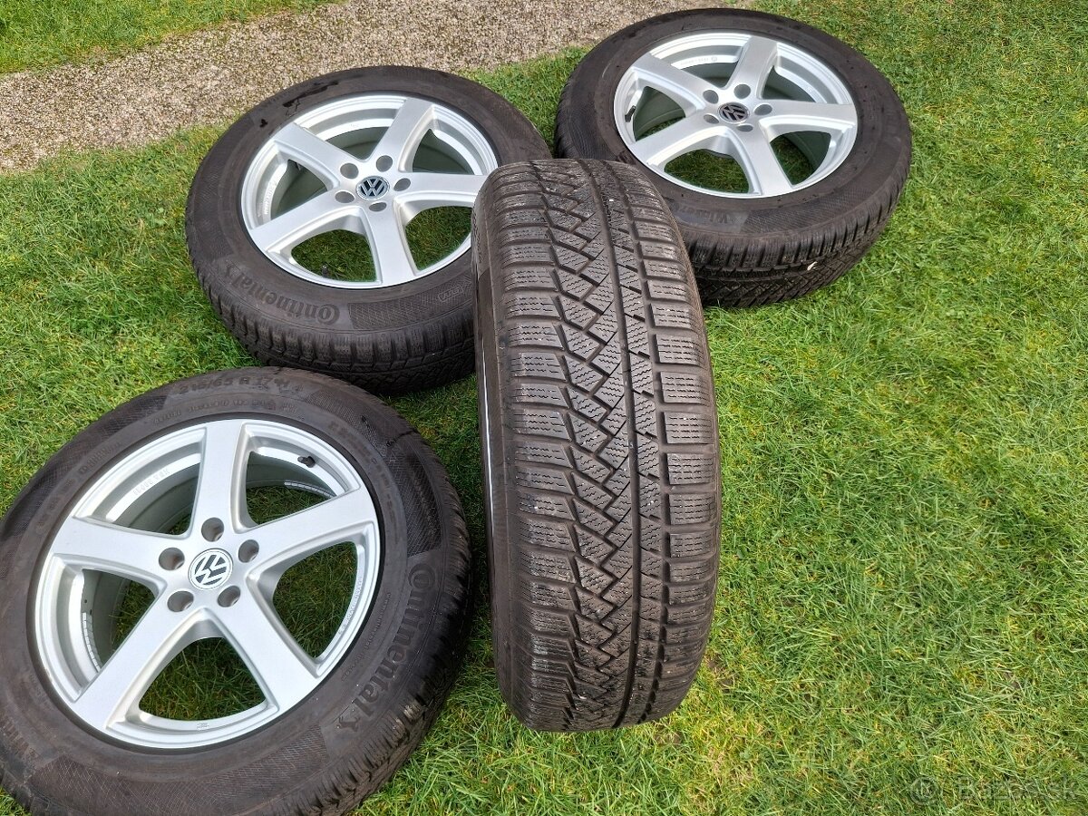 17" ALU 5x112 VW Tiguan a iné + 215/65 r17 7mm TOP - 5