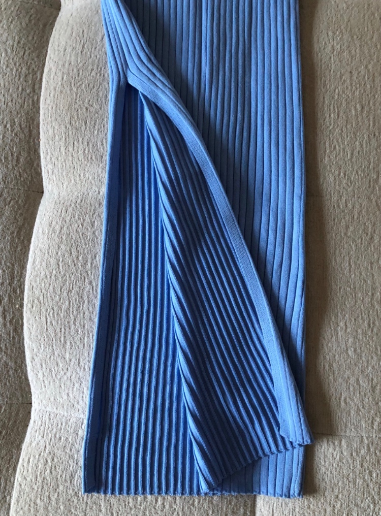 ——————-Nové bledomodré šaty, S/36, 10 E————— - 5