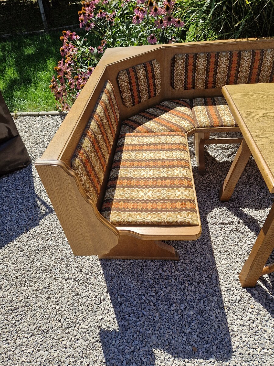 Rohová lavica, jedálenský set - 5