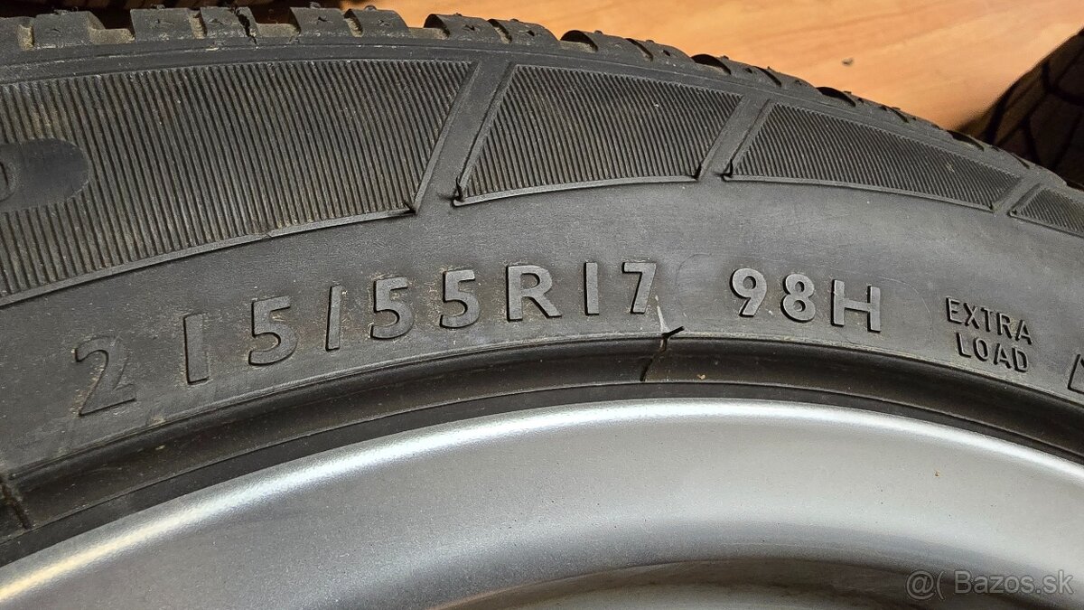 Predam elektrony 5x112 R17 a zimne gumy - 5