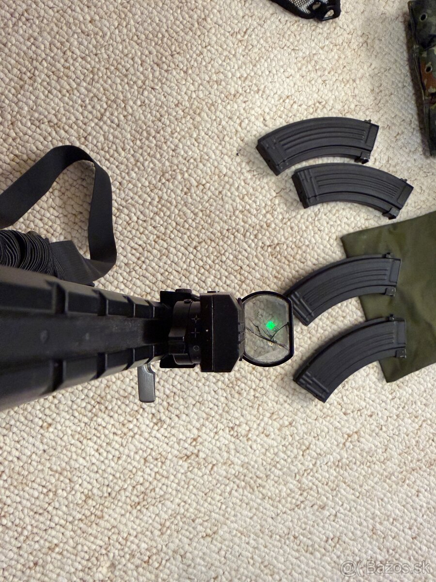 CYMA AK-74C (AK-47) Tactical (CM.039C) + Taška + 5x Zásobník - 5