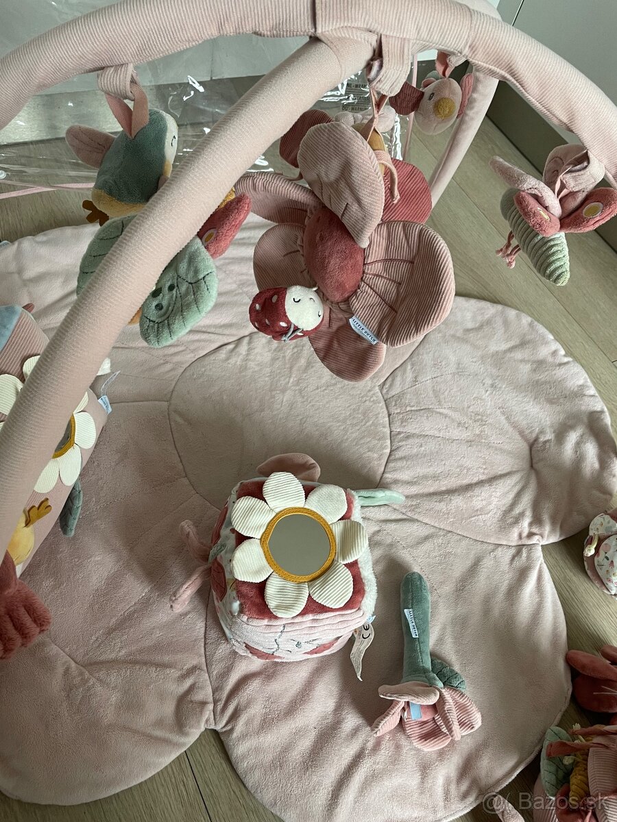 Hracia deka s hrazdičkou little dutch 2v1 + hračky - 5