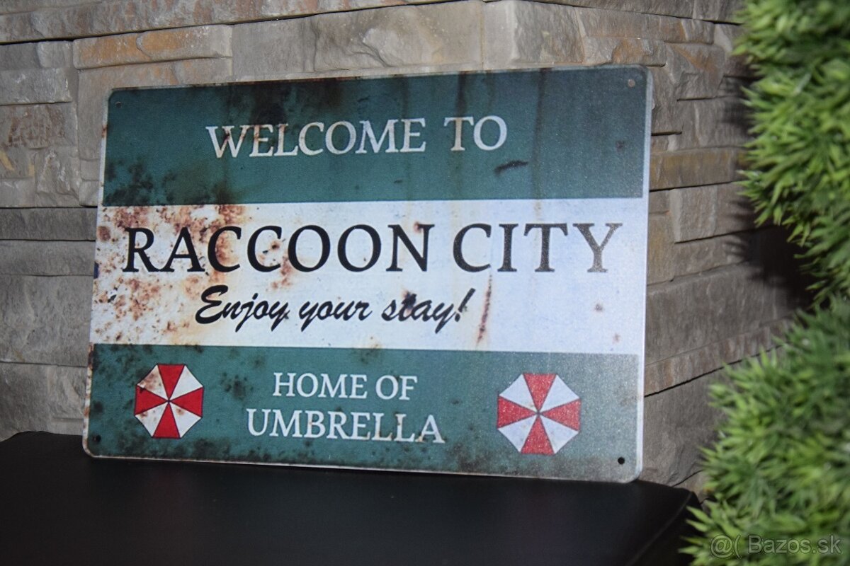 Resident Evil plechova tabula 30x20cm - 5