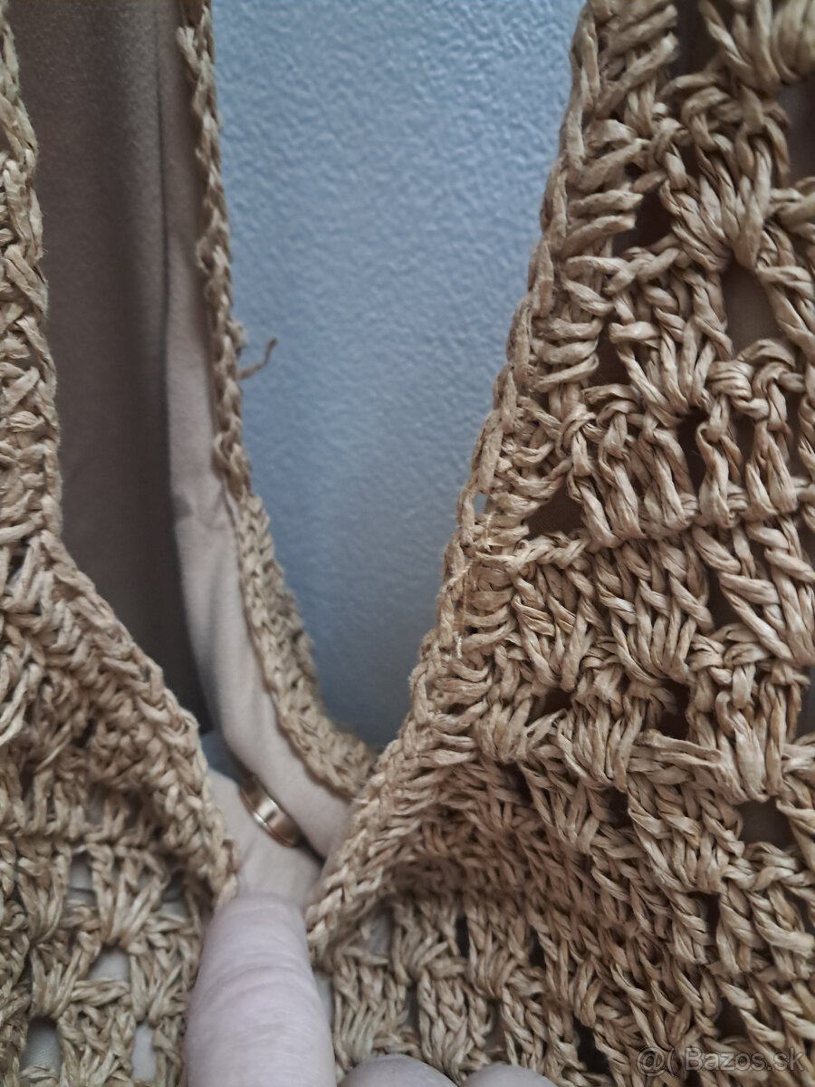 letná háčkovaná taška cez rameno - 5