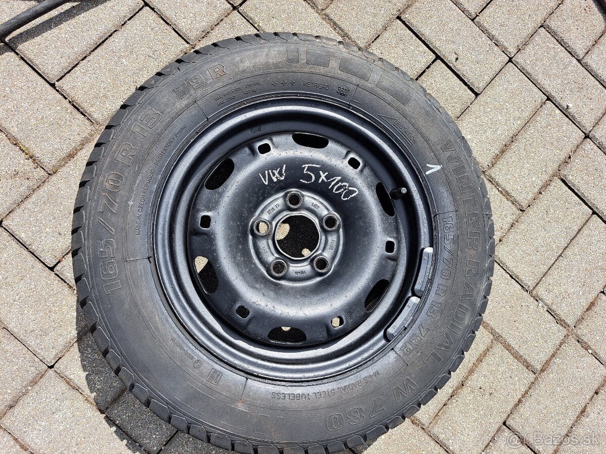 Disky 5x100 13'' pneu 165/70/13 zimne - 5