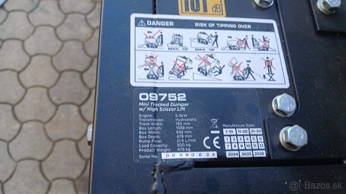 Predám MINIDUMPER BELGER XN500HST hydrostatika - 5